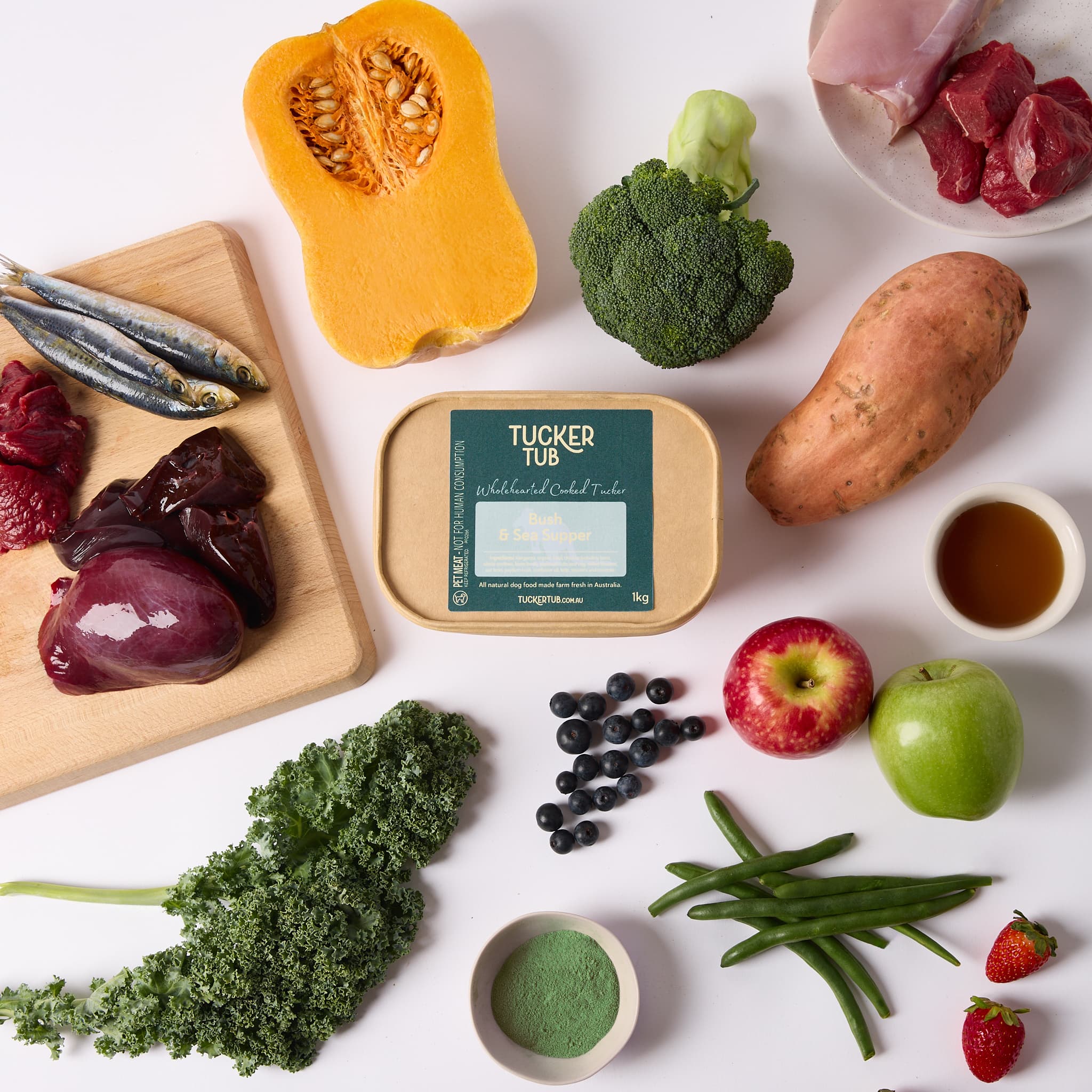 Tucker Tub Bush & Sea Supper Dog Food