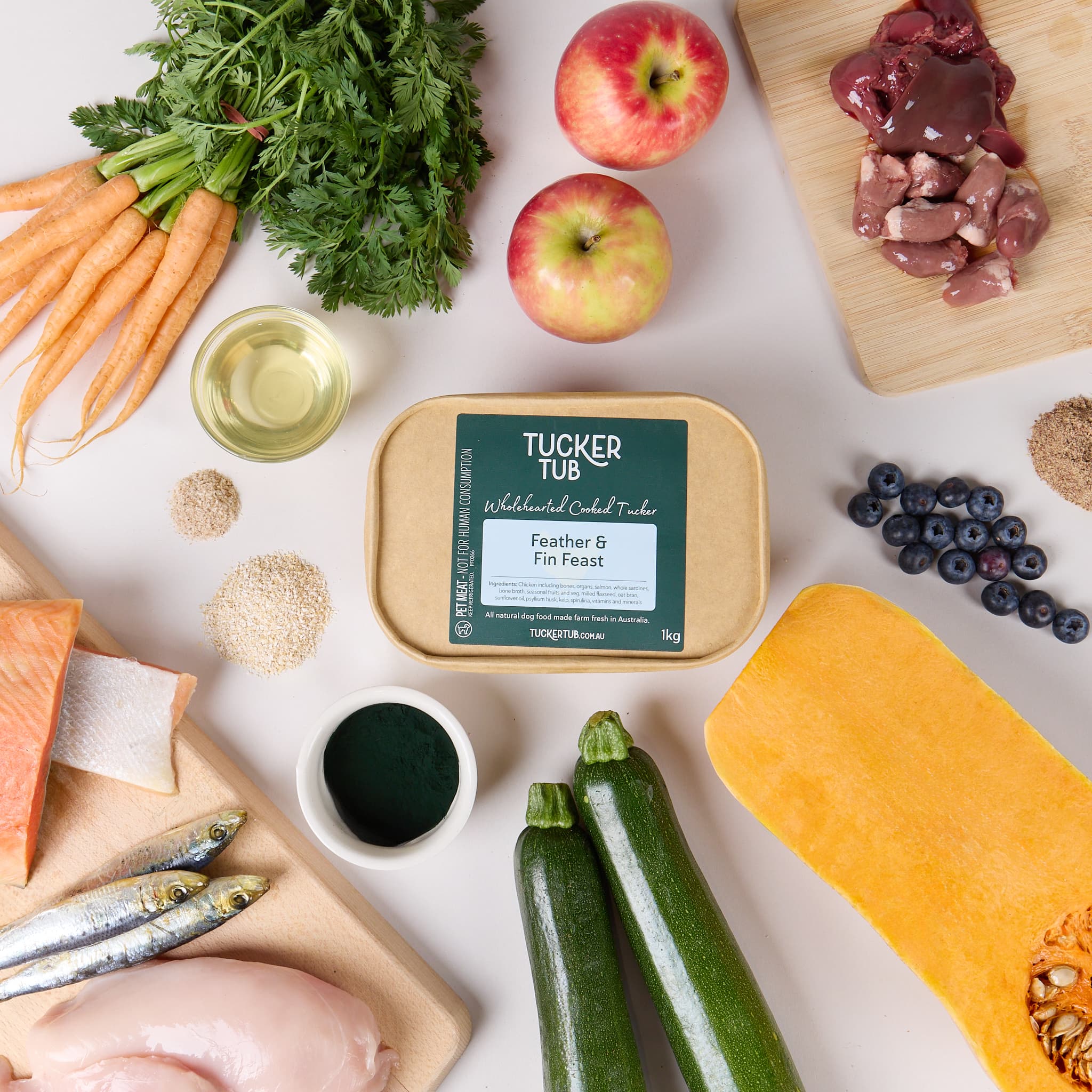 Tucker Tub Feather & Fin Feast Dog Food